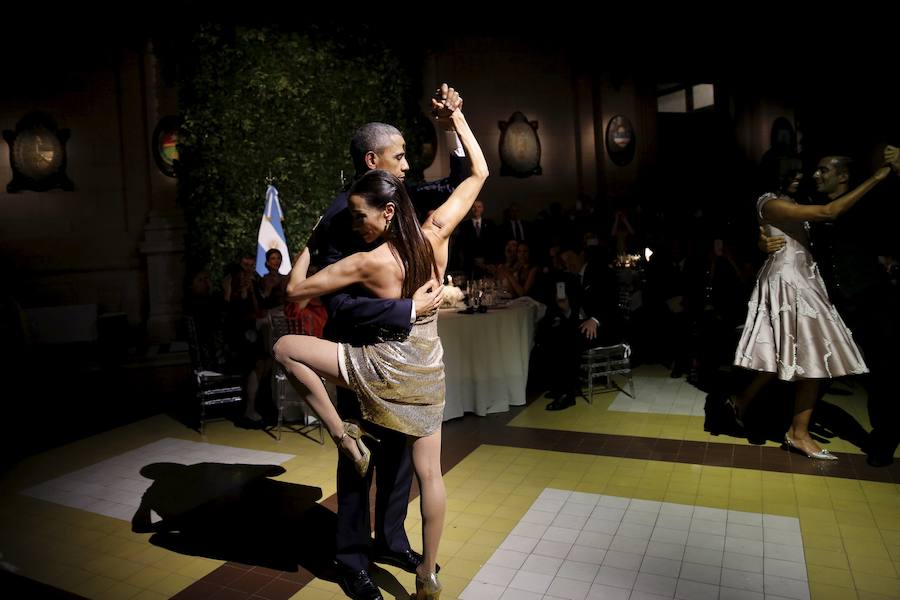 Barack Obama baila un tango.. 