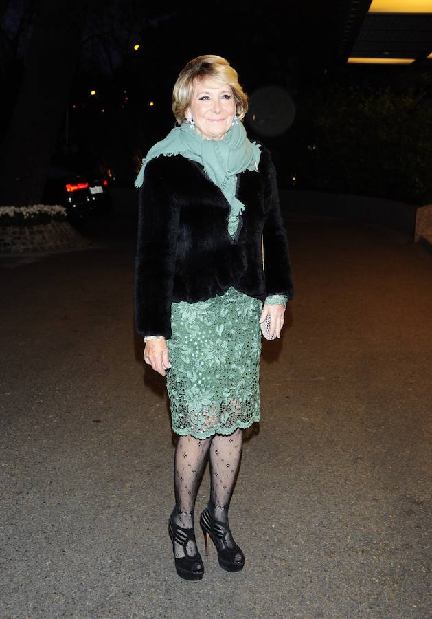 Esperanza Aguirre, también estaba entre los 400 ilustres invitados. 