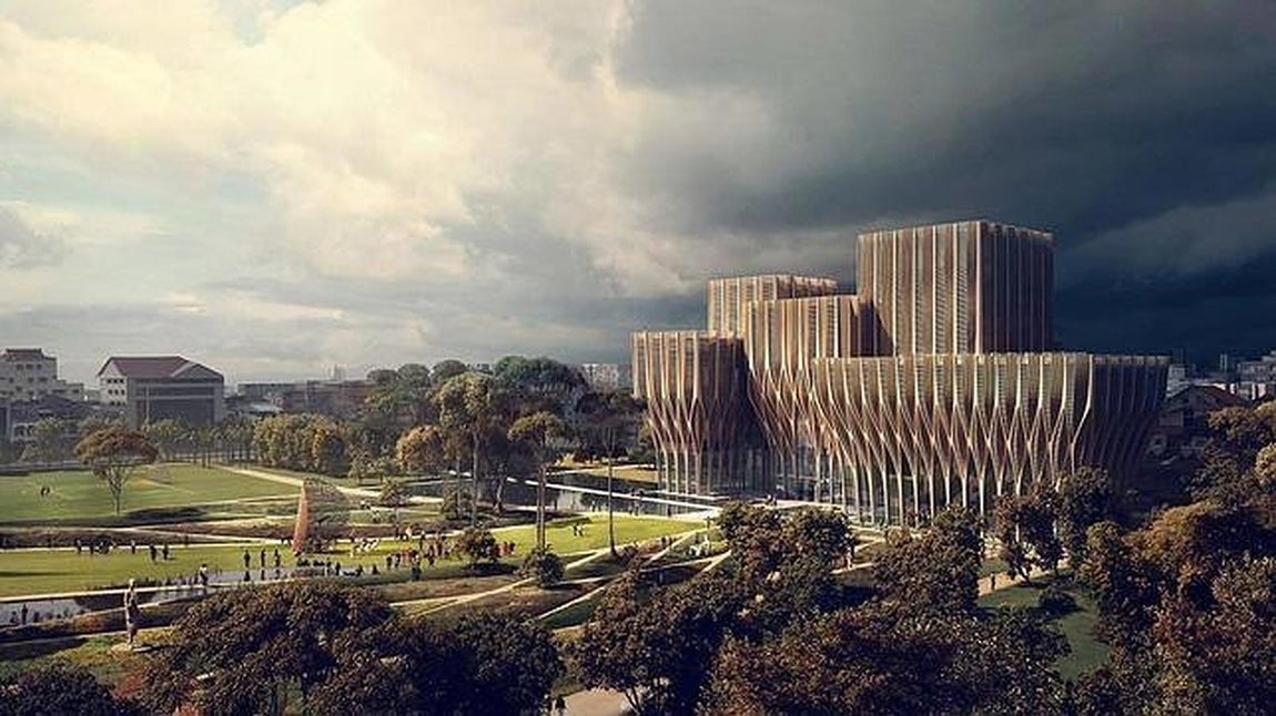 Sleuk Rith Institute, donde se encuentra el Centro de Documentación de Camboya. 