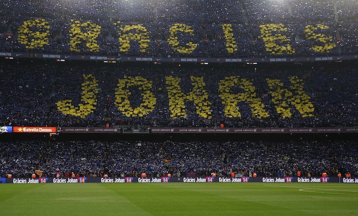 El homenaje a Johan Cruyff, en imagenes