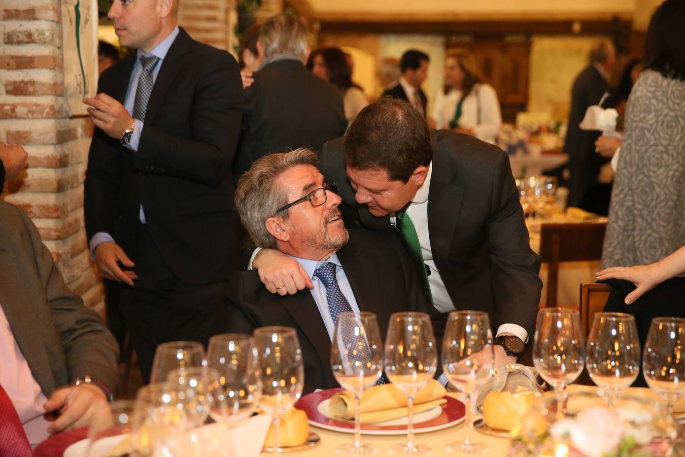 Page, en la cena de la Asociación contra el Cáncer de Toledo