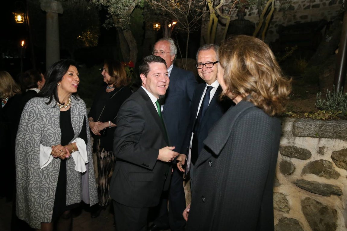 Page, en la cena de la Asociación contra el Cáncer de Toledo