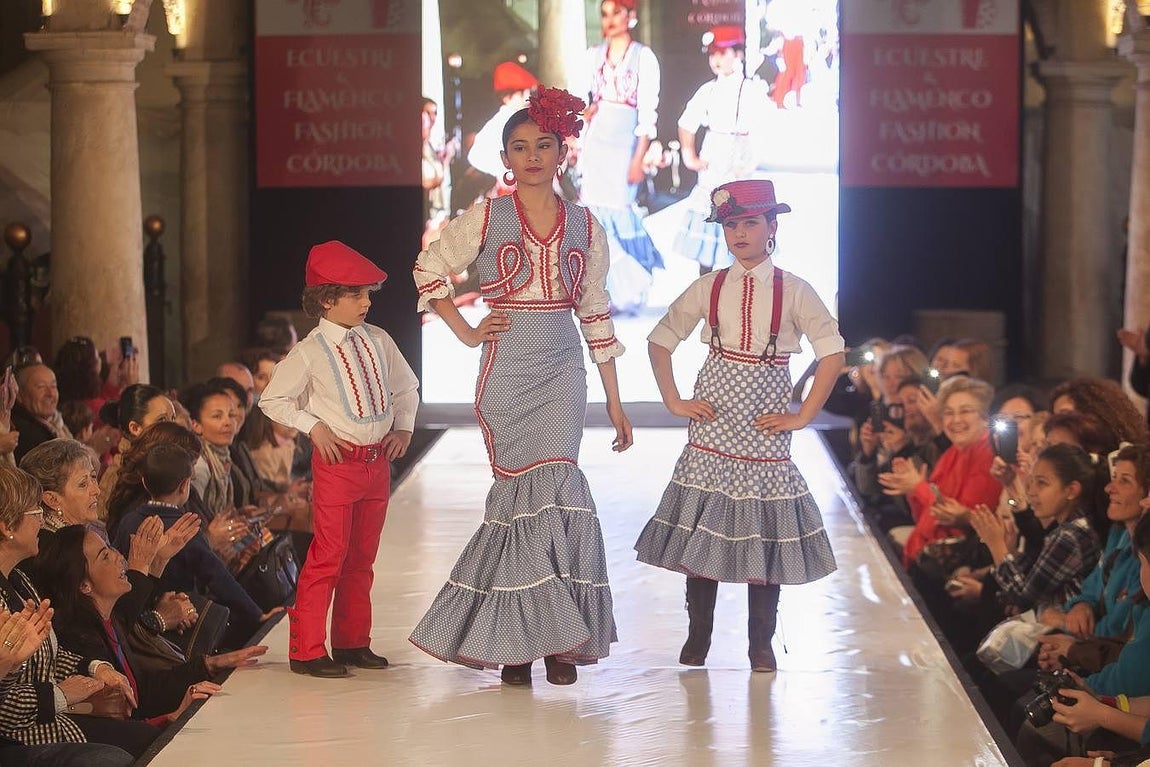 Los pequeños en la «Ecuestre y Flamenco Fashion»