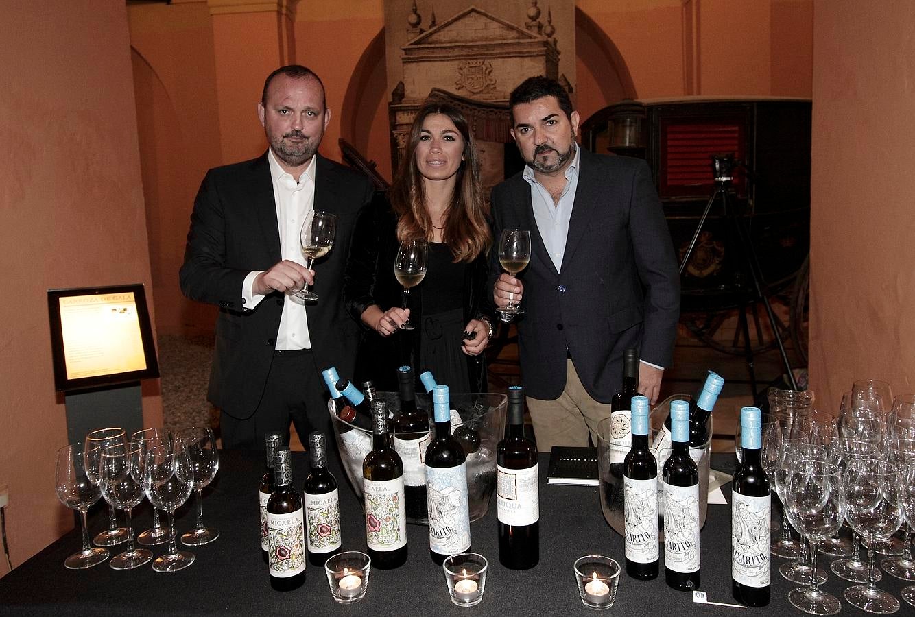 Juan Luis Rodríguez Carrasco, Rocío García y Manuel Torres Zarzano (Bodegas Barón)