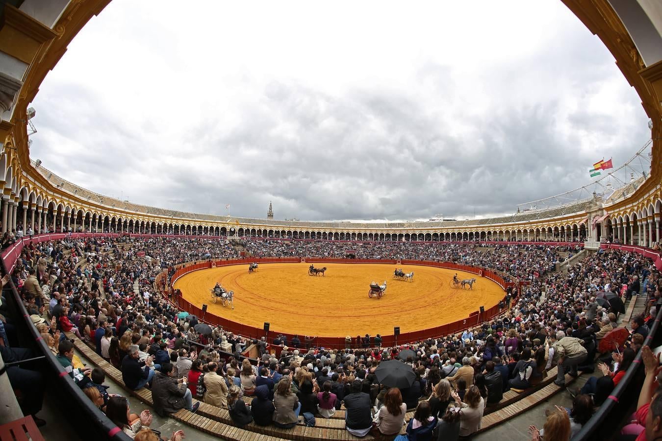 Exhibición de enganches en la Maestranza