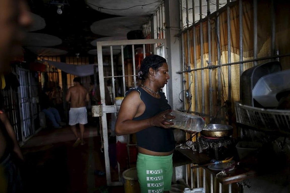 Presos de la prisión de «La Joya». 