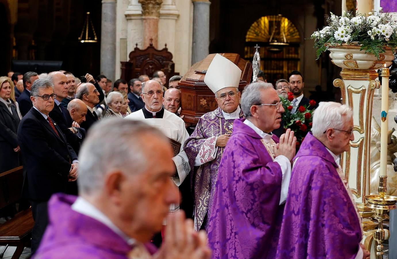 El funeral de Miguel Castillejo, en imágenes