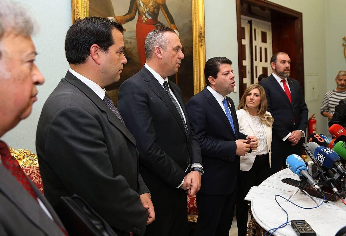 Imágenes de la visita del ministro principal de Gibraltar a Cádiz