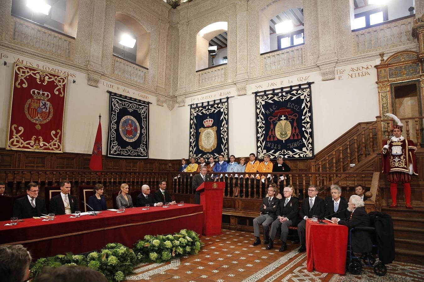El paraninfo de la Universidad de Alcalá de Henares, donde se celebra la ceremonia de entrega del Premio Cervantes