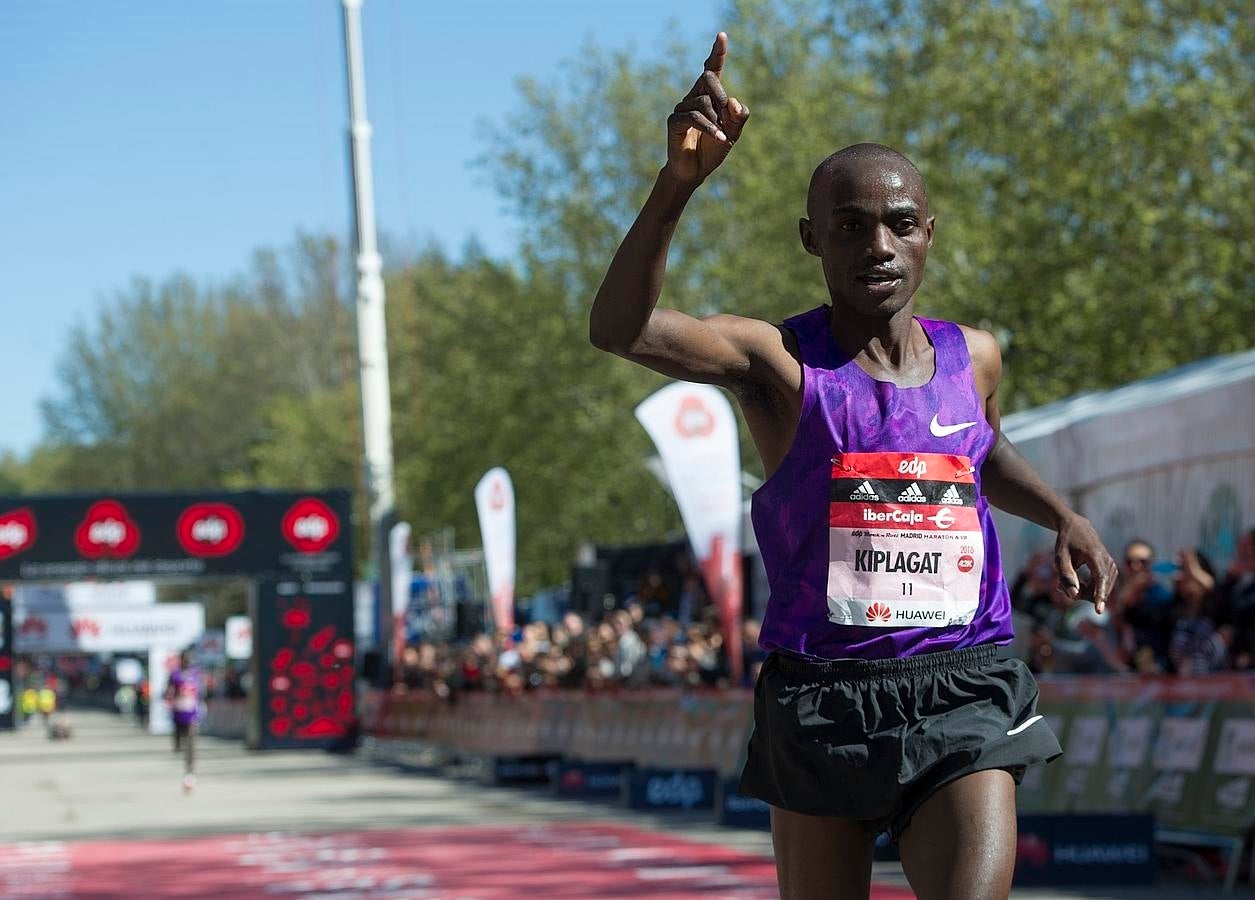 Uno de los ganadores del maratón de Madrid. 