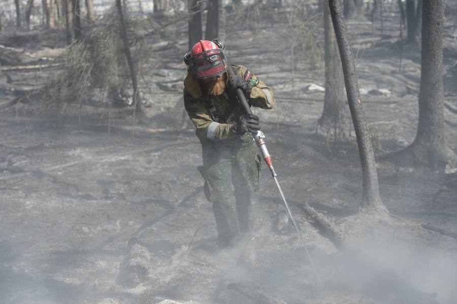 El furioso incendio de Canadá, en imágenes