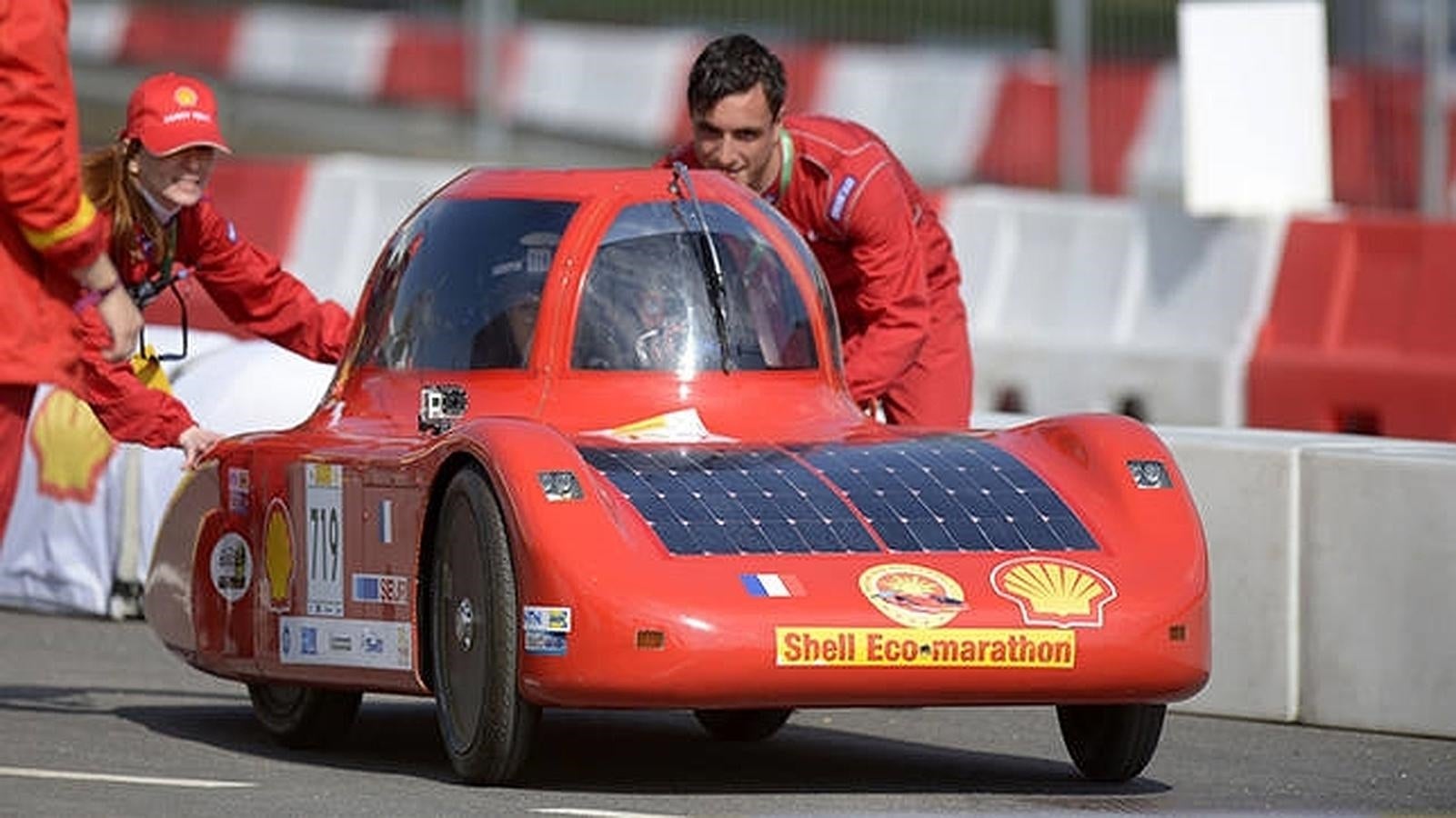 Los coches del año pasado en el Shell Eco-marathon de Roterdam