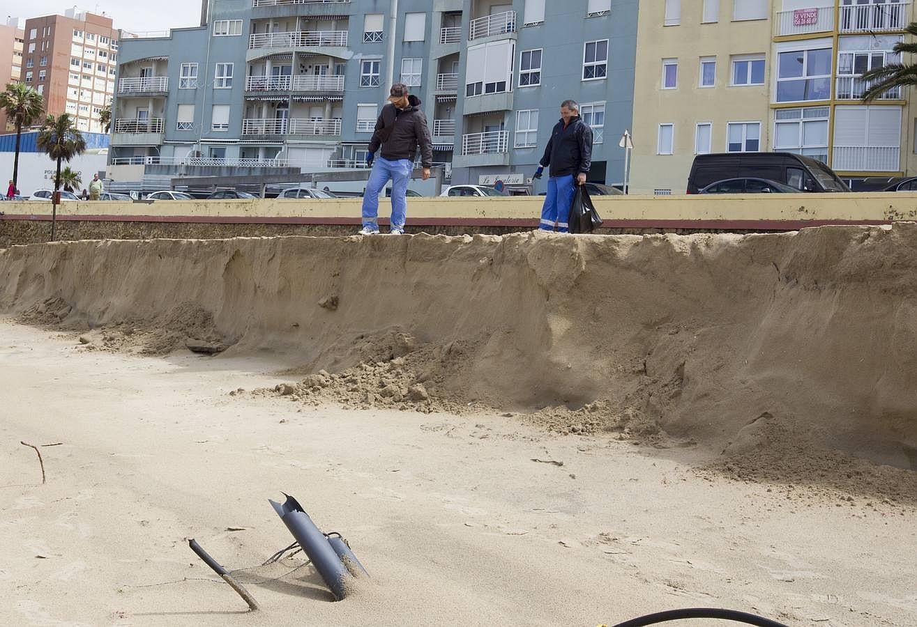 Así ha quedado Cádiz y sus playas tras el temporal