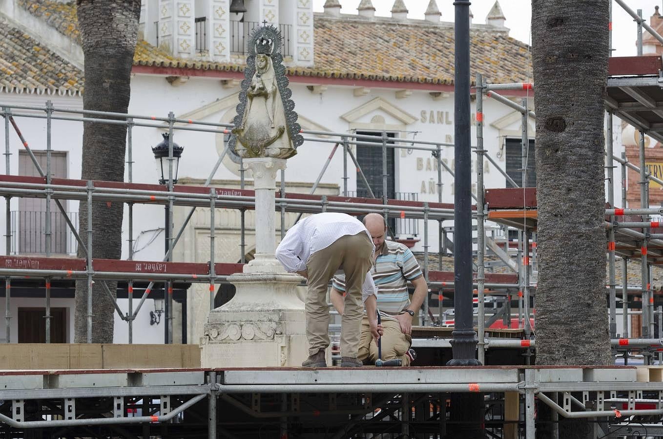 Así está la aldea del Rocío en el inicio de la romería