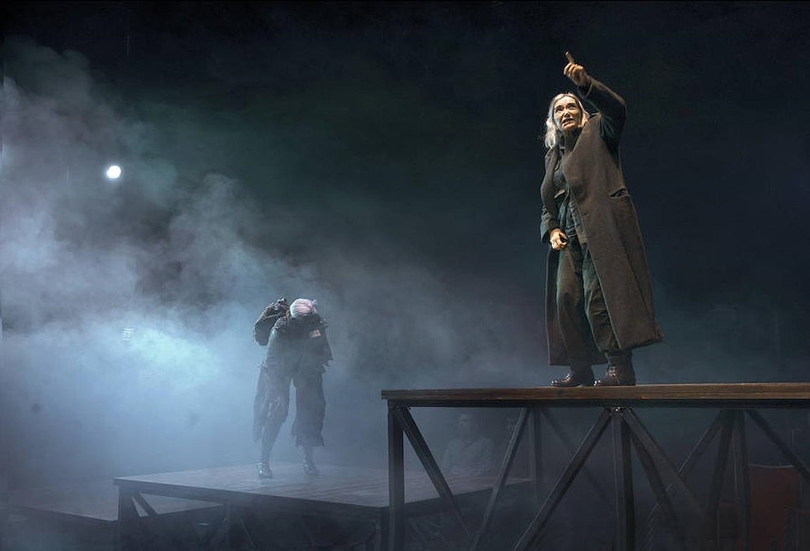 Rey Lear. Nuria Espert en su papel más reciente, el Rey Lear de Shakespeare, en el Teatro Lliure, bajo la dirección de Lluís Pasqual