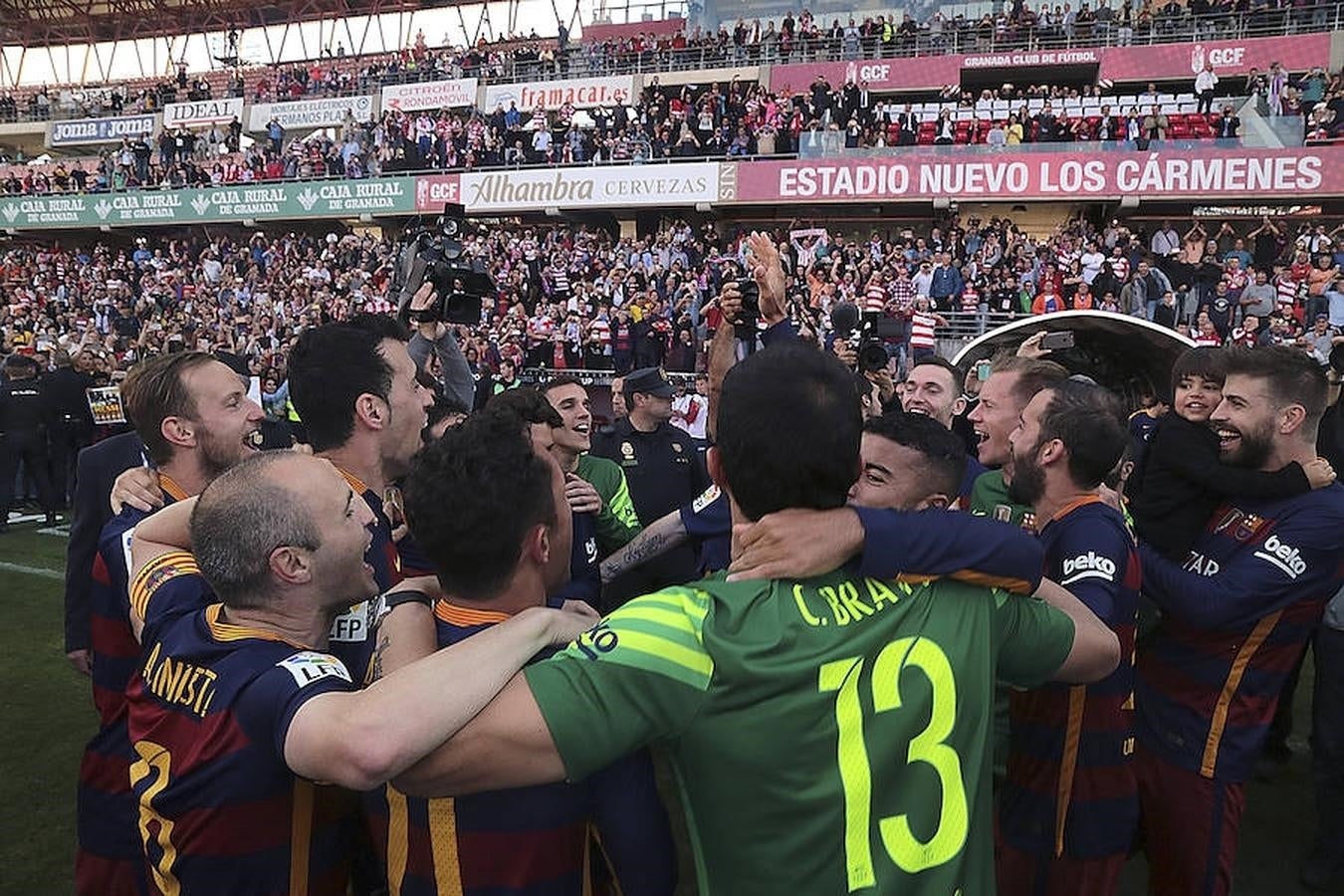 Liga BBVA: Así celebró el Barcelona el título