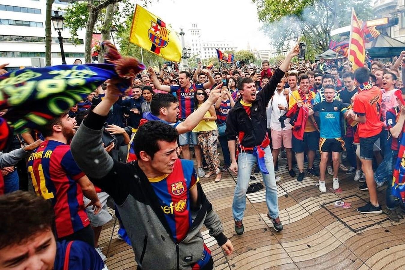 Liga BBVA: Así celebró el Barcelona el título