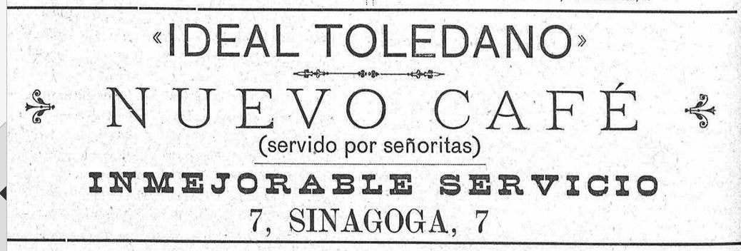 Anuncios aparecido en la prensa toledana en 1909. 