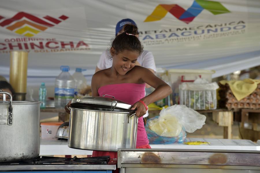 Centro de ayuda instaurado en la ciudad. 