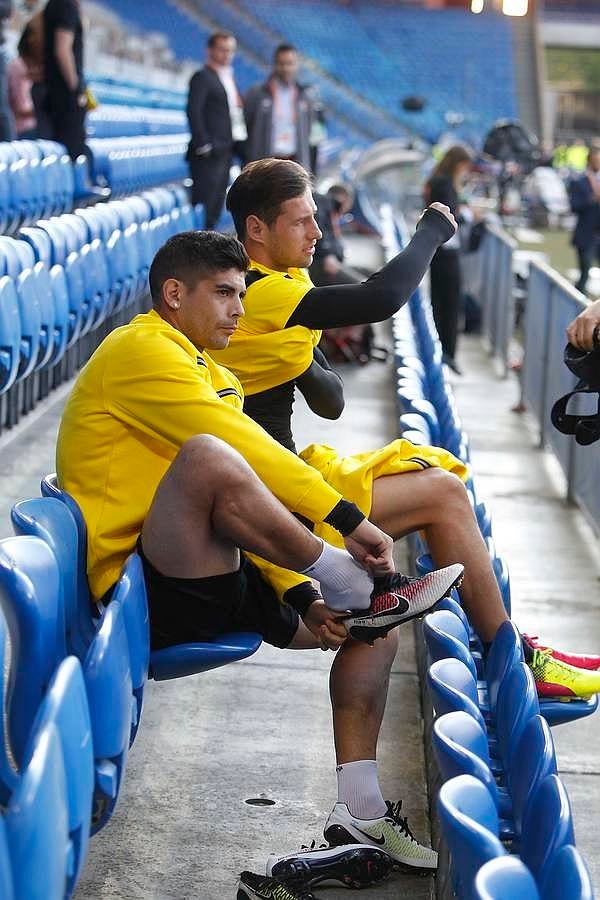 El Sevilla ya se entrena en el escenario de la final