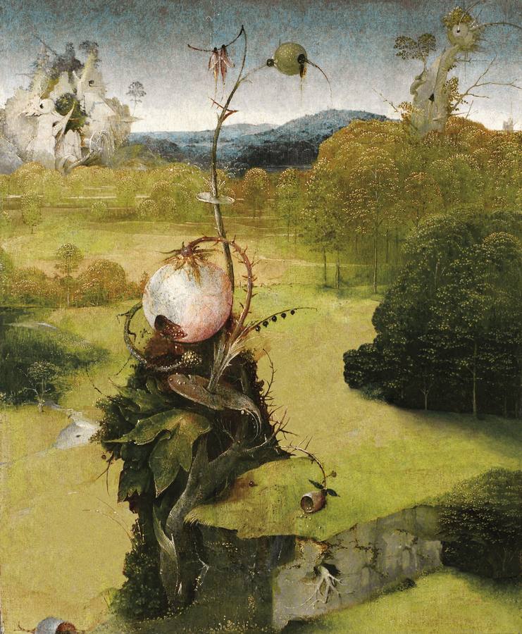 «Lugar para la meditación», de Ballester, basado en «San Juan Bautista en meditación», del Bosco. 