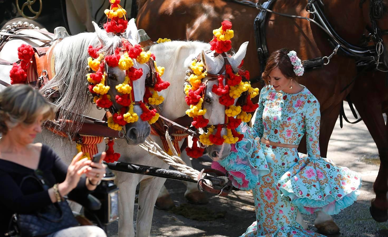 A la Feria de la Salud, a caballo