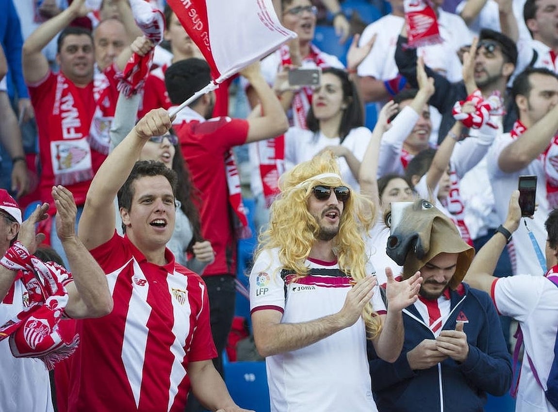 En imágenes: la afición se vuelca con sus equipos en la final de la Copa del Rey