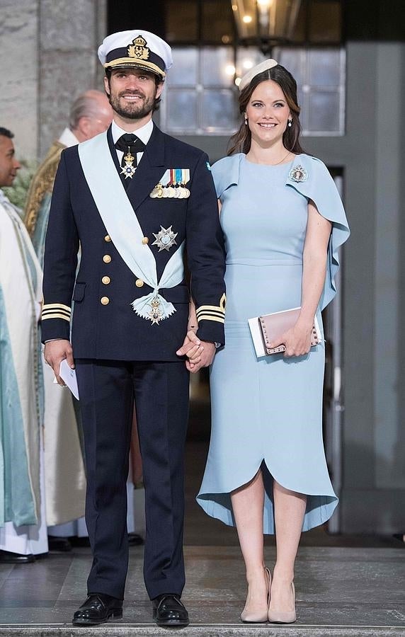 El Príncipe Carlos Felipe de Suecia y la Princesa Sofía Cristina de Suecia. 