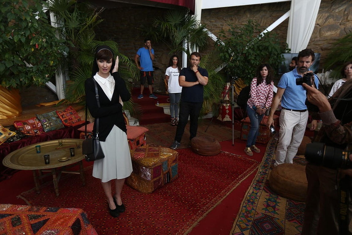 Rodaje en Los Caños de la serie de Telecinco &#039;Perdóname Señor&#039;