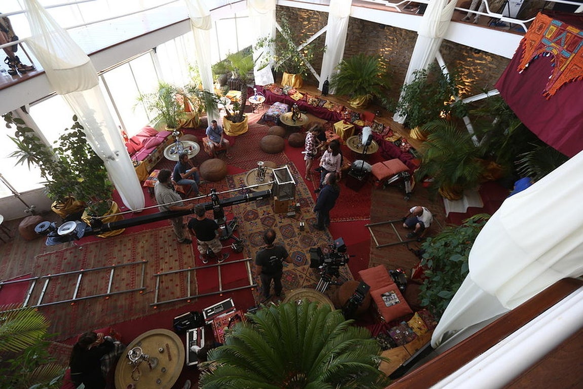 Rodaje en Los Caños de la serie de Telecinco &#039;Perdóname Señor&#039;