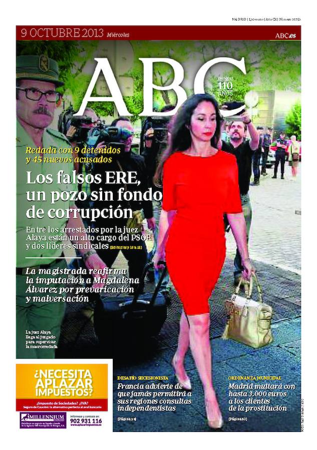 9 de octubre de 2013. Los falsos ERE, un pozo sin fondo de corrupción