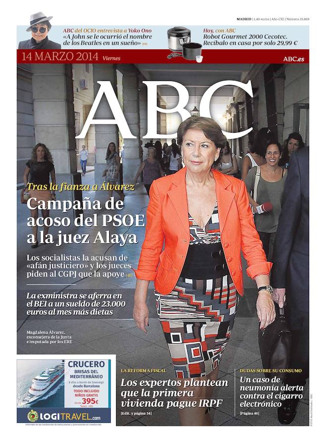 14 de marzo de 2014. Campaña de acoso del PSOE a la juez Alaya