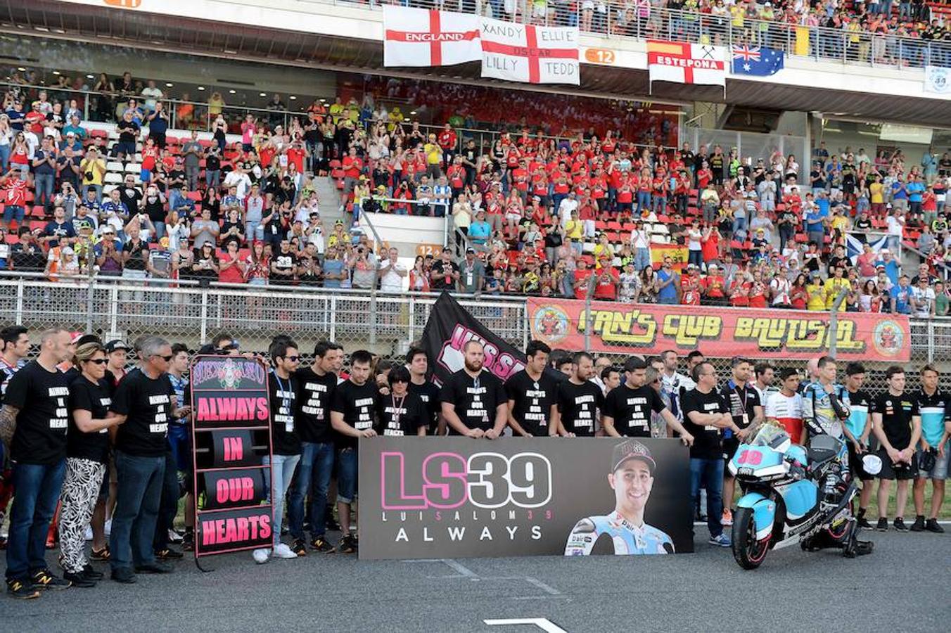 La figura del piloto español estuvo presente durante todo el Gran Premio de Cataluña. 