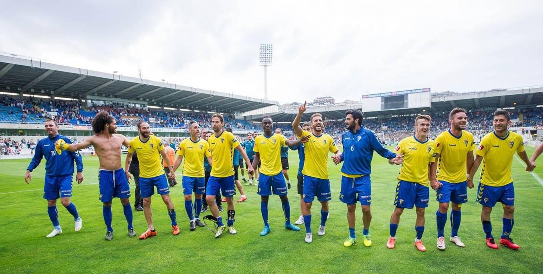 Las imágenes del partido Racing-Cádiz CF