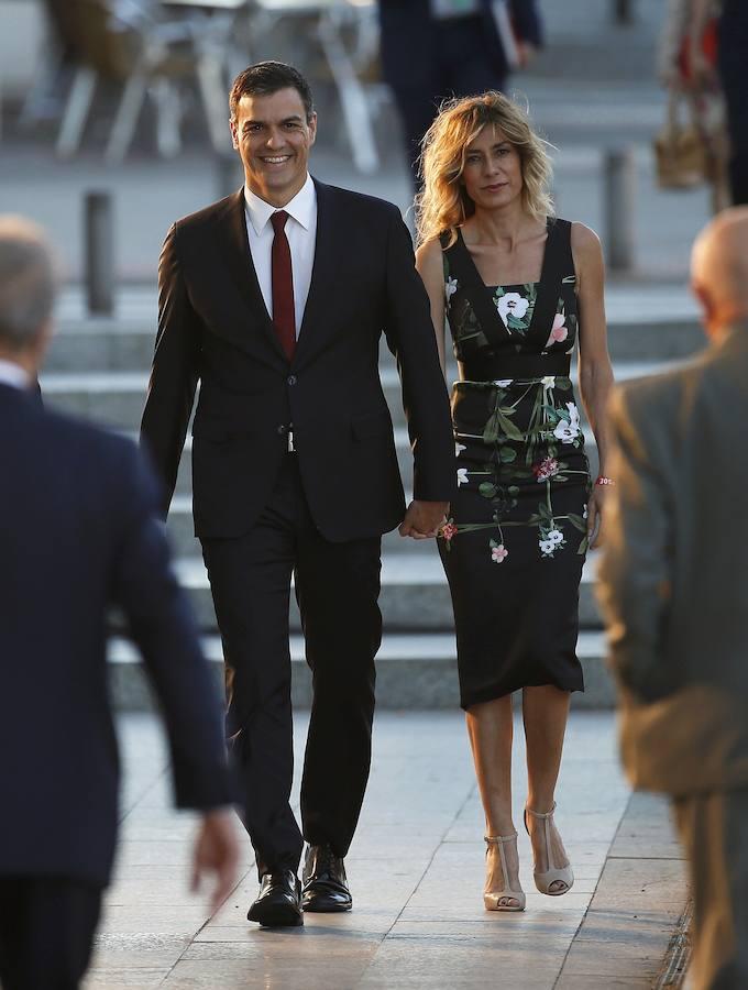 Pedro Sánchez y su esposa, Begoña Gómez. 