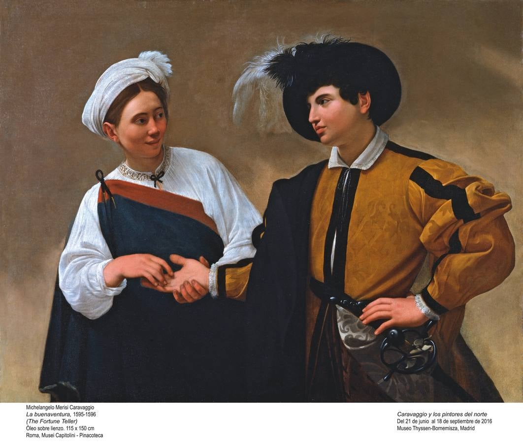 «La buenaventura», de Caravaggio. 