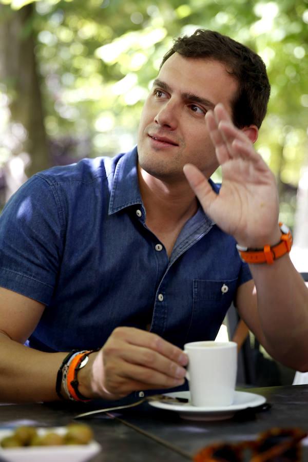 Albert Rivera, en El Retiro. 