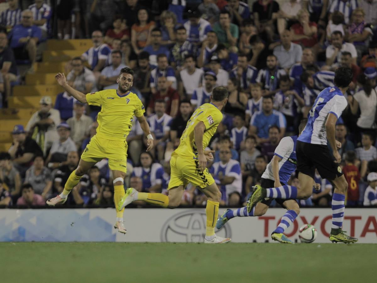 La fiesta de los jugadores en el Rico Pérez tras la victoria