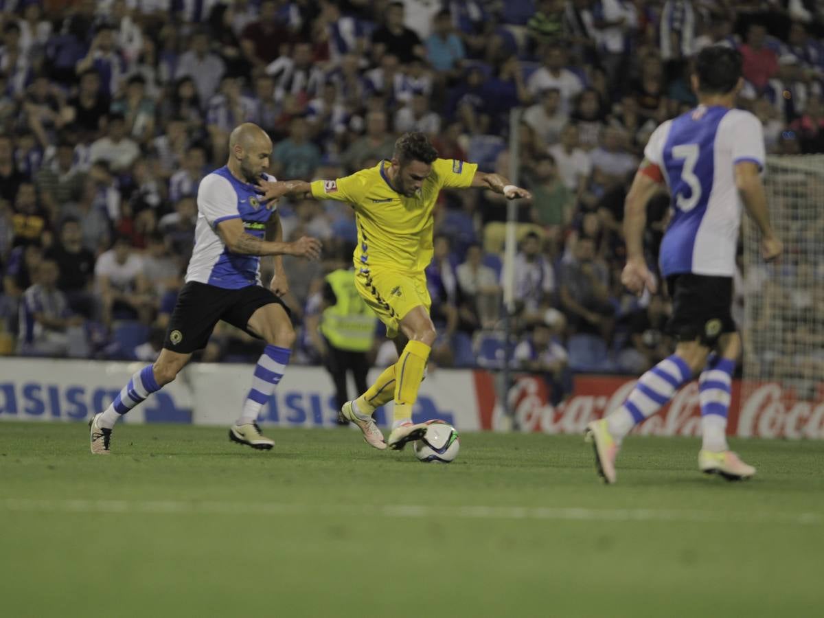 La fiesta de los jugadores en el Rico Pérez tras la victoria