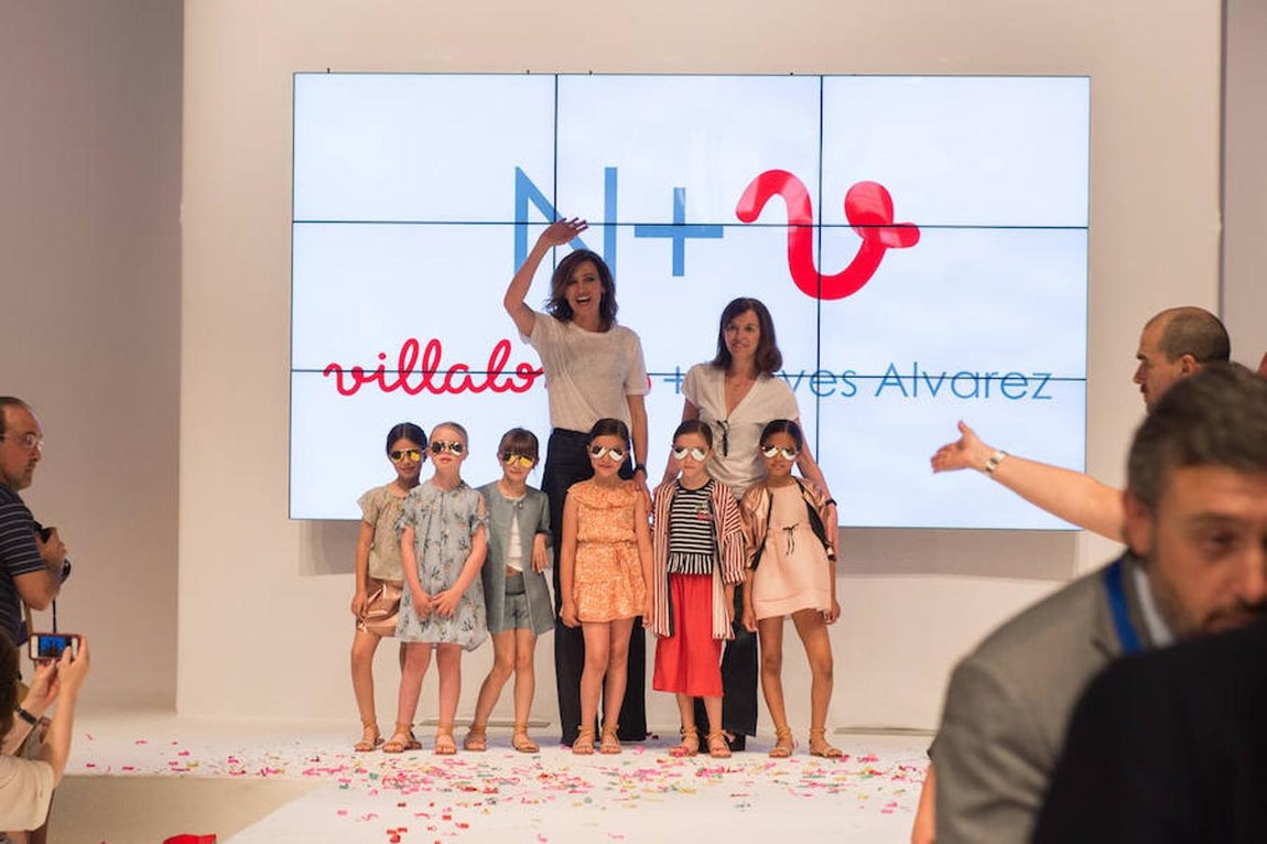 Nieves Álvarez, durante el desfile. 