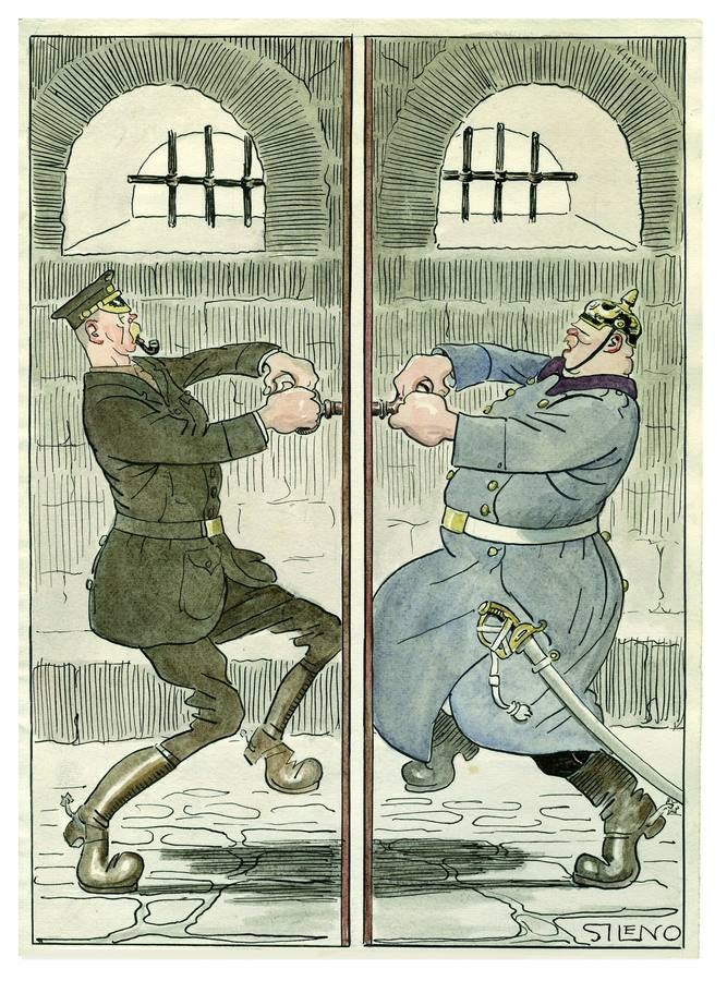 La crónica ilustrada por Sileno de la Primera Guerra Mundial, en el Museo ABC