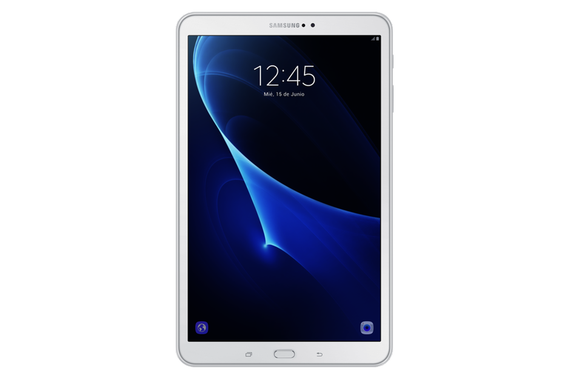 Galaxy TAB A. Con un tamaño de 10,1 pulgadas de pantalla y resolución 1.920 x 1.200 píxeles, la nueva tableta de Samsung incluye un potente procesador, mejoras en la cámara (13 megapíxeles y F1.9) y la pantalla y batería de larga duración para ver hasta 12 horas de vídeo (7.300 mAh). Precio: 279 euros.