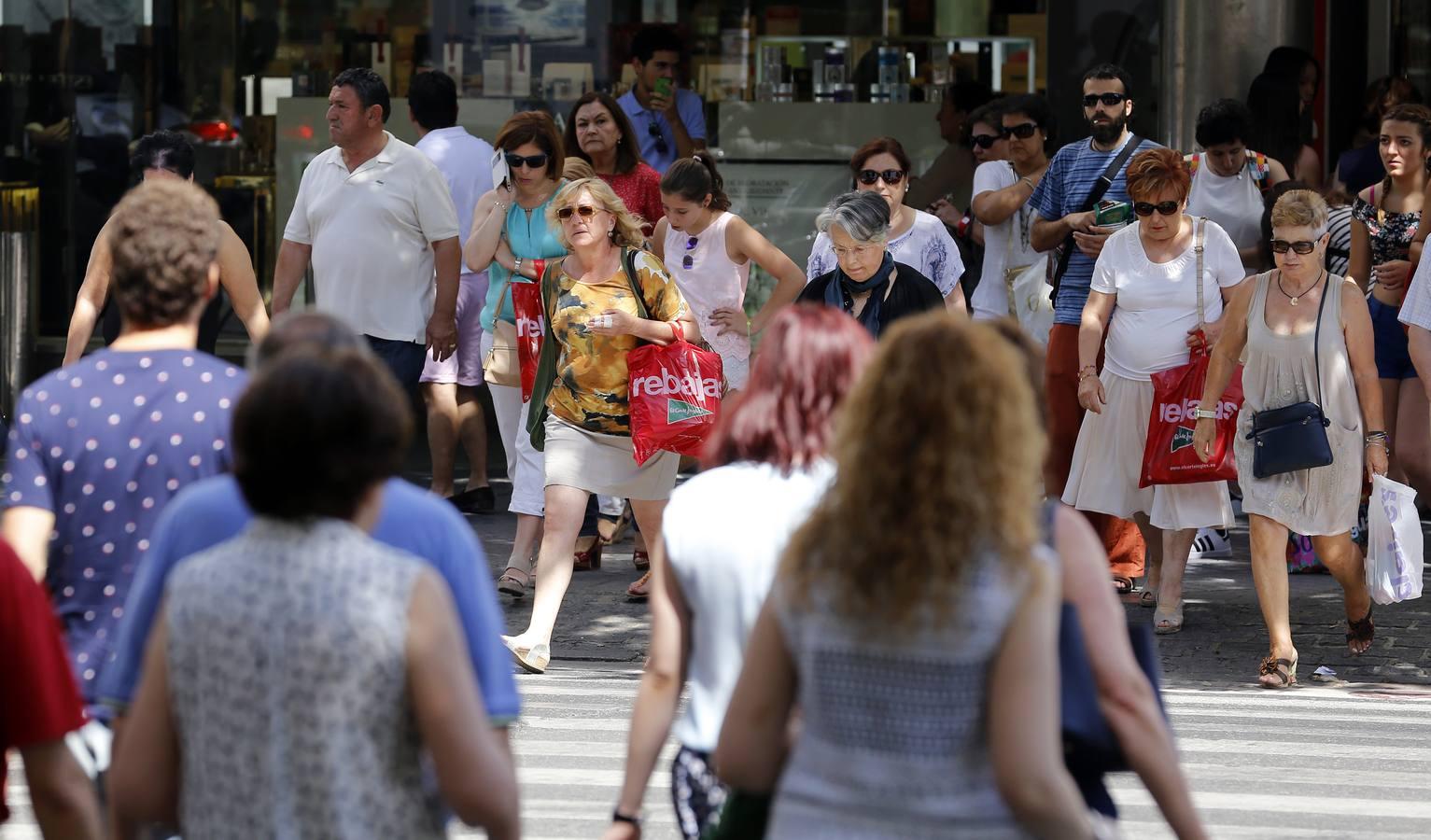 La primera jornada de rebajas, en imágenes