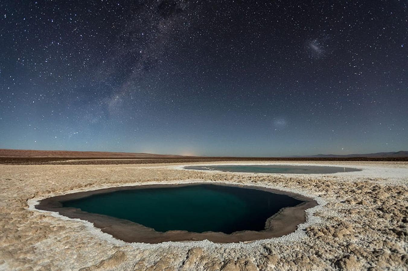 Lagunas Baltinache, desierto de Atacama, Chile