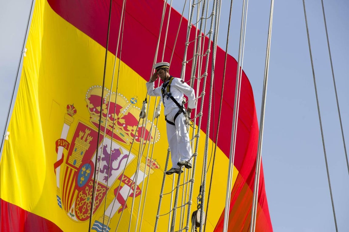 El buque Elcano regresa a Cádiz