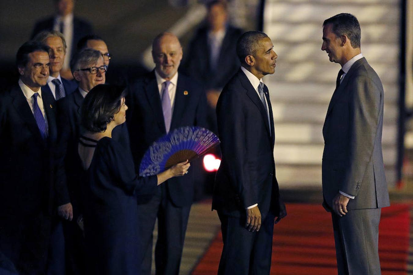 Las mejores imágenes de la llegada de Barack Obama a Madrid