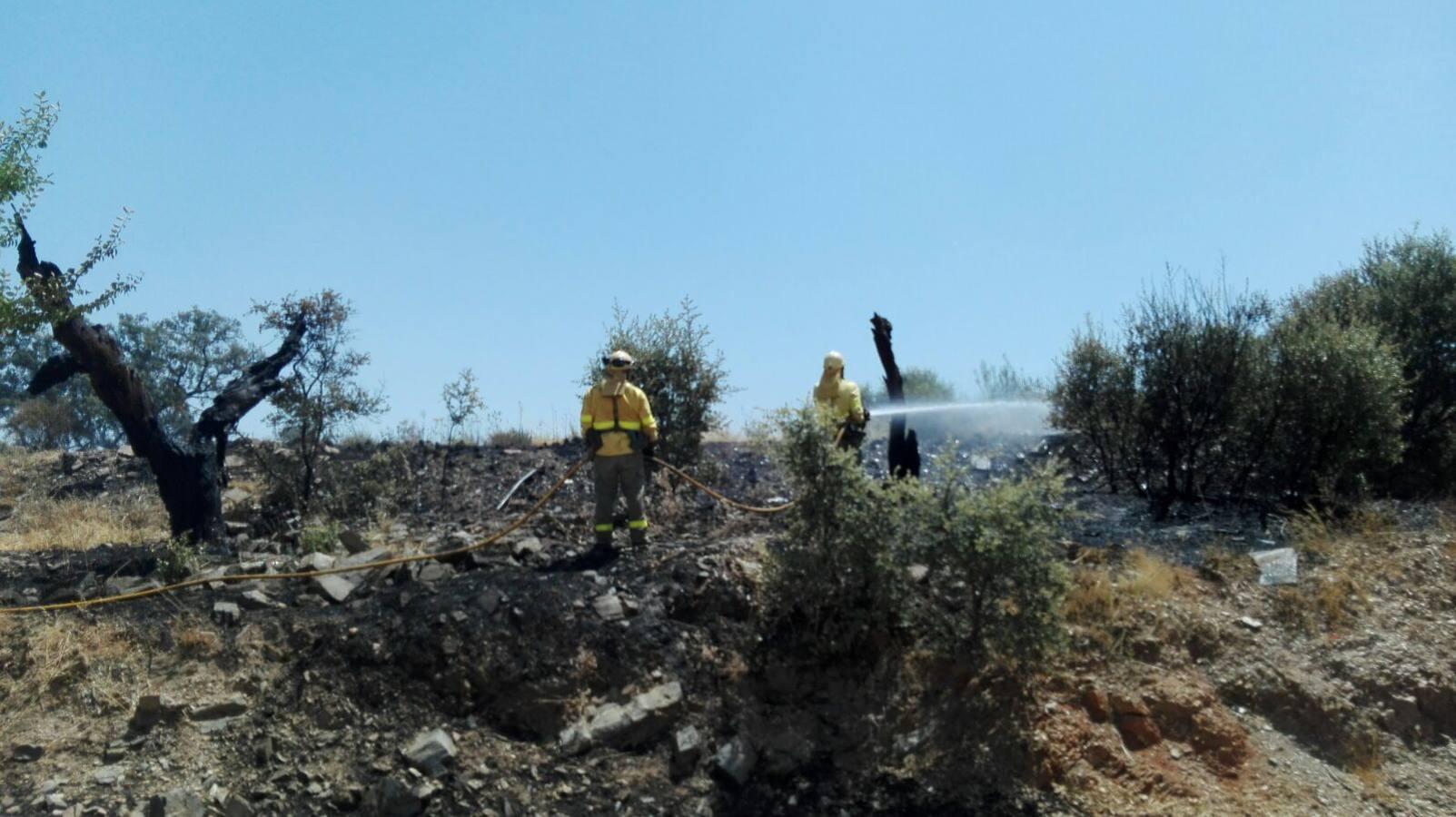 Un incendio de pastos obliga a desalojar la piscina del Ronquillo