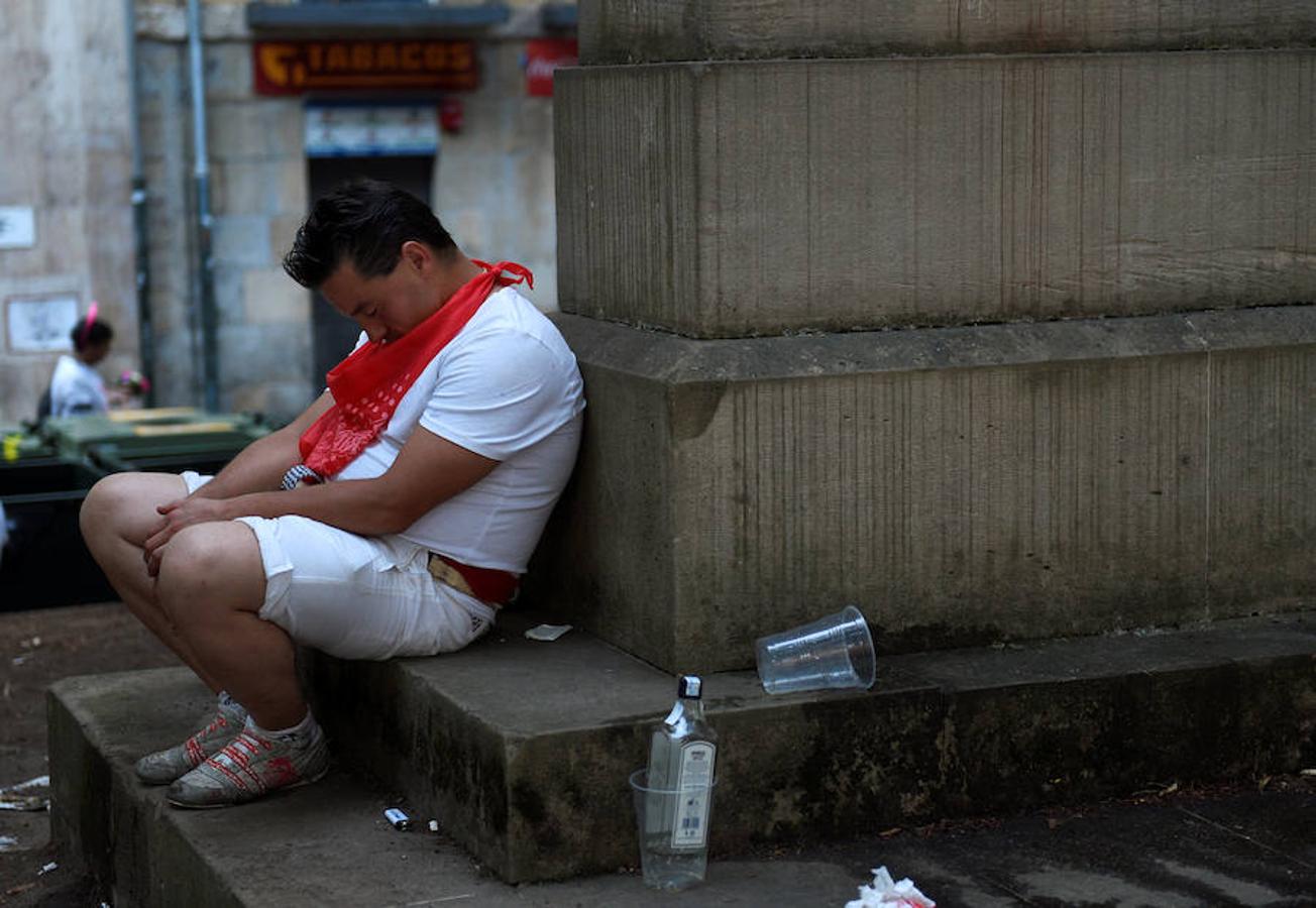 Las mejores imágenes del cuarto día de encierros en Pamplona