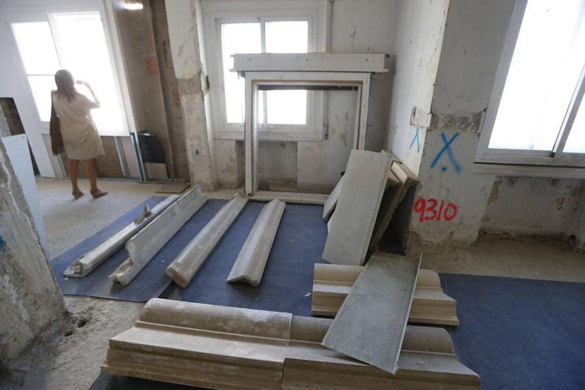 Así está actulmente el interior de esta emblemática construcción madrileña. 