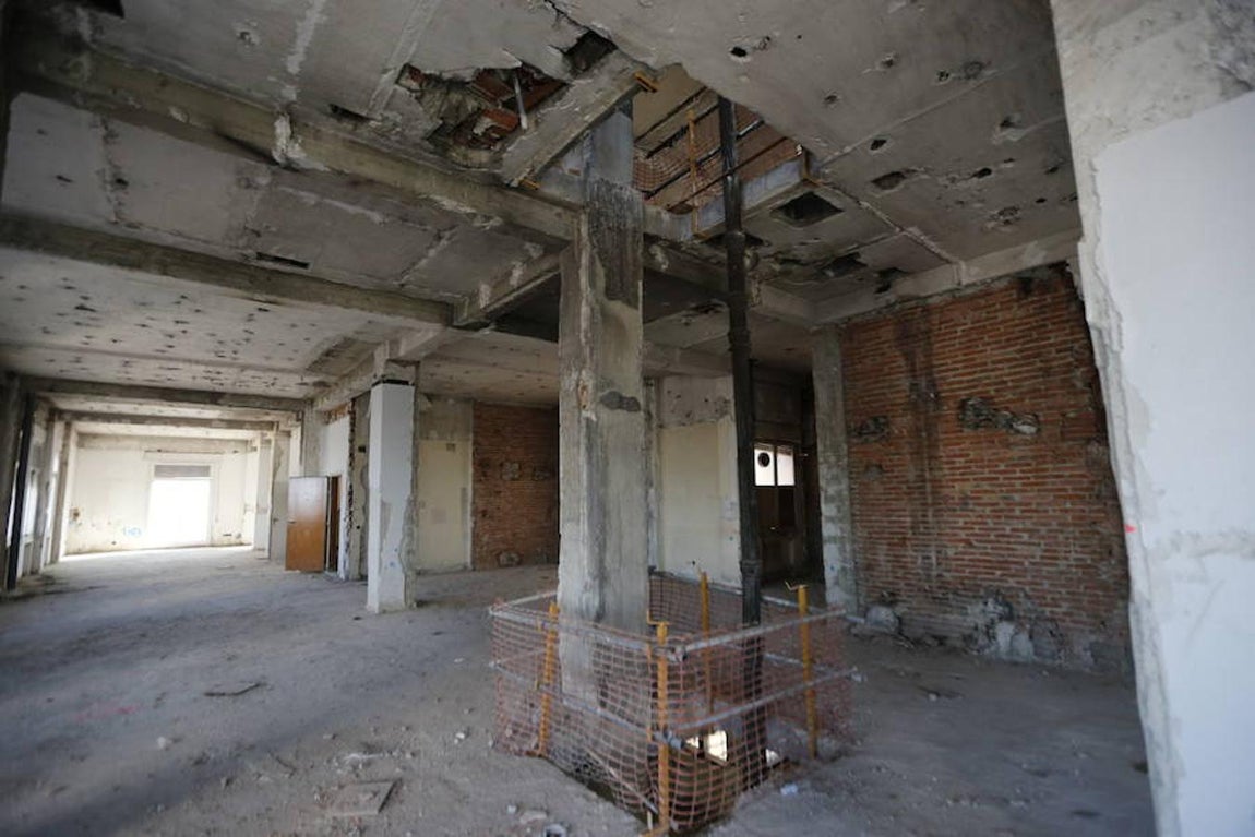 Así está actulmente el interior de esta emblemática construcción madrileña. 